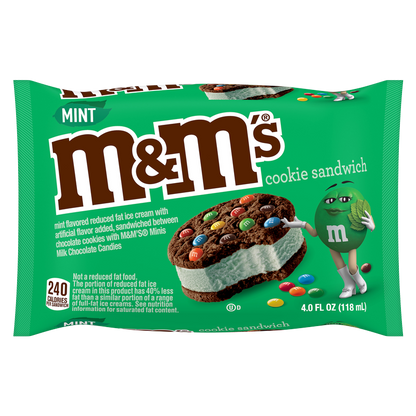 M&M's Mint Ice Cream Cookie Sandwich 1ct