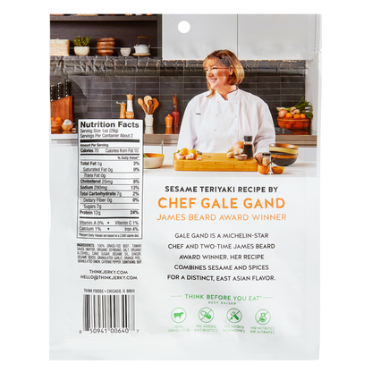 Think Jerky Sesame Teriyaki Grassfed Beef Jerky 2.2oz