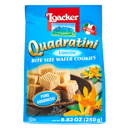 Quadratini Vanilla Bite Size Wafer Cookies 8.82oz