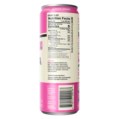Liquid Remedy Kombucha Raspberry Lemonade 12oz Can