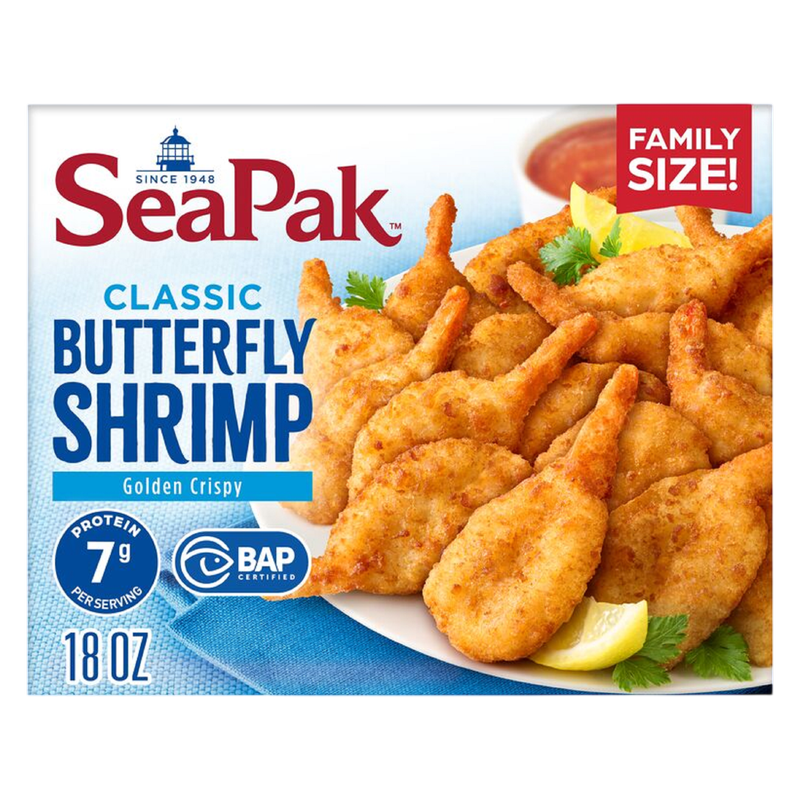 Seapak Butterfly Shrimp Family Size, 18oz