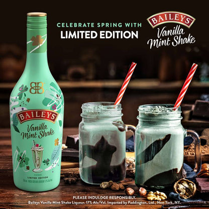 Baileys Vanilla Mint Shake Irish Cream Liqueur 750ml (34 Proof)