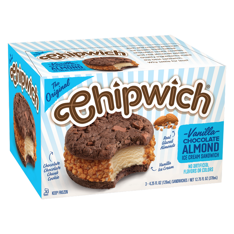 Chipwich Vanilla Chocolate Almond 3ct