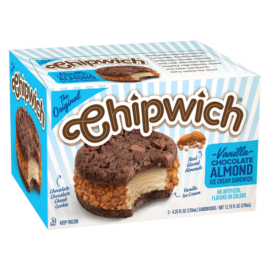 Chipwich Vanilla Chocolate Almond 3ct