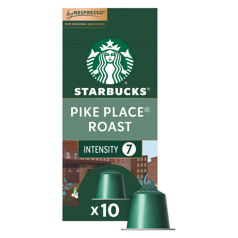 Starbucks By Nespresso Pike Place Roast Capsules 10ct Capsules