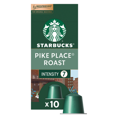 Starbucks By Nespresso Pike Place Roast Capsules 10ct Capsules