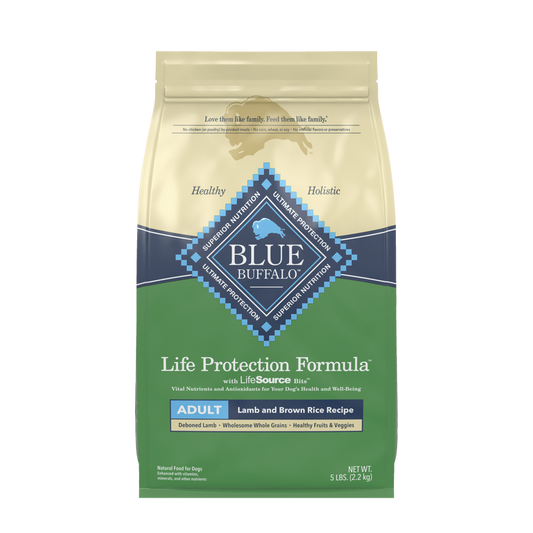 Blue Buffalo Adult Lamb and Brown Rice Dry Dog Food 5lb