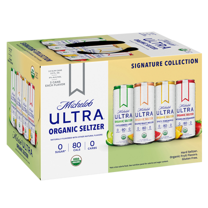 Michelob ULTRA Organic Hard Seltzer Variety Pack 12pk 12oz Slim Cans 4% ABV