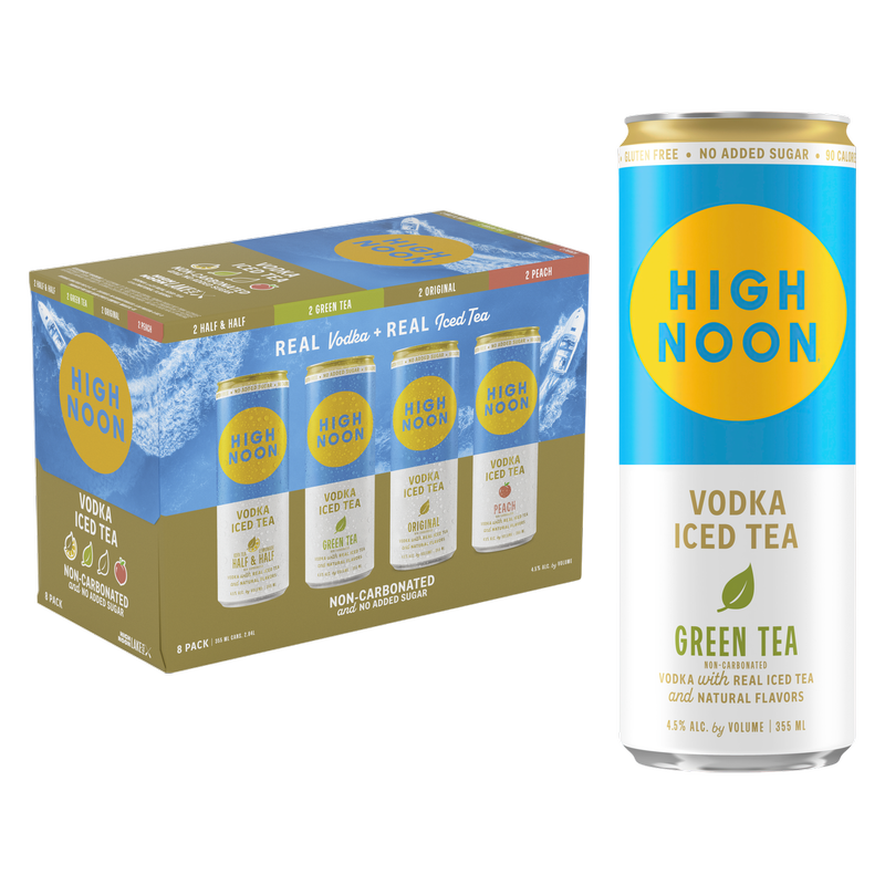 High Noon Vodka Iced Tea Lake Pack 8pk 355ml Can 4.5% ABV