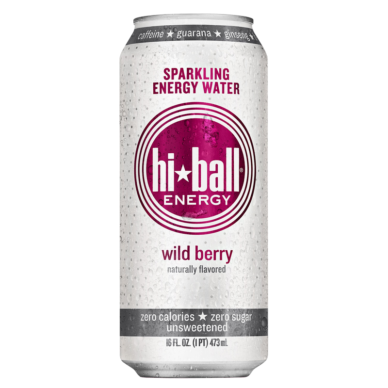 Hiball Wildberry Sparkling Energy Water 16oz Can