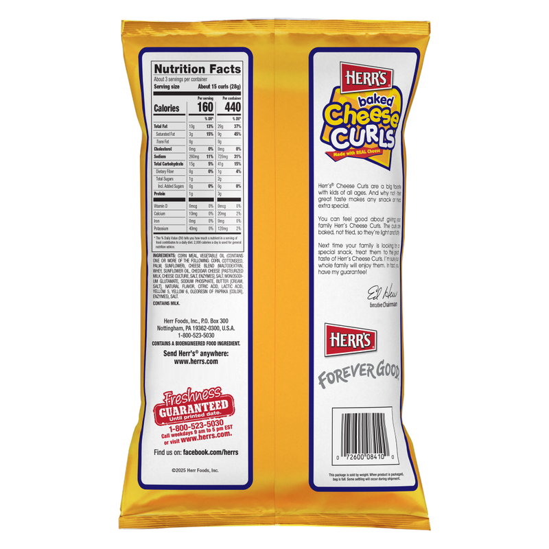 Herr's Cheese Curls 2.75 oz