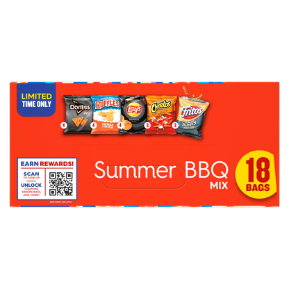 Frito Lay Snacks Summer BBQ Mix Variety 18ct