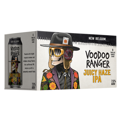 New Belgium Voodoo Ranger Juicy Haze IPA 6pk 12oz Can 7.5% ABV