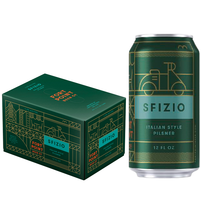 Fort Point Sfizio Italian Pilsner 6pk 12oz Can