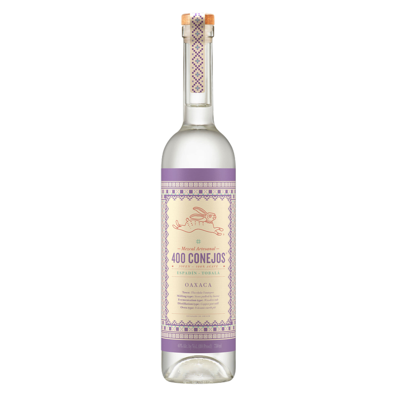 400 Conejos Tobala Mezcal Joven 750ml (80 Proof)