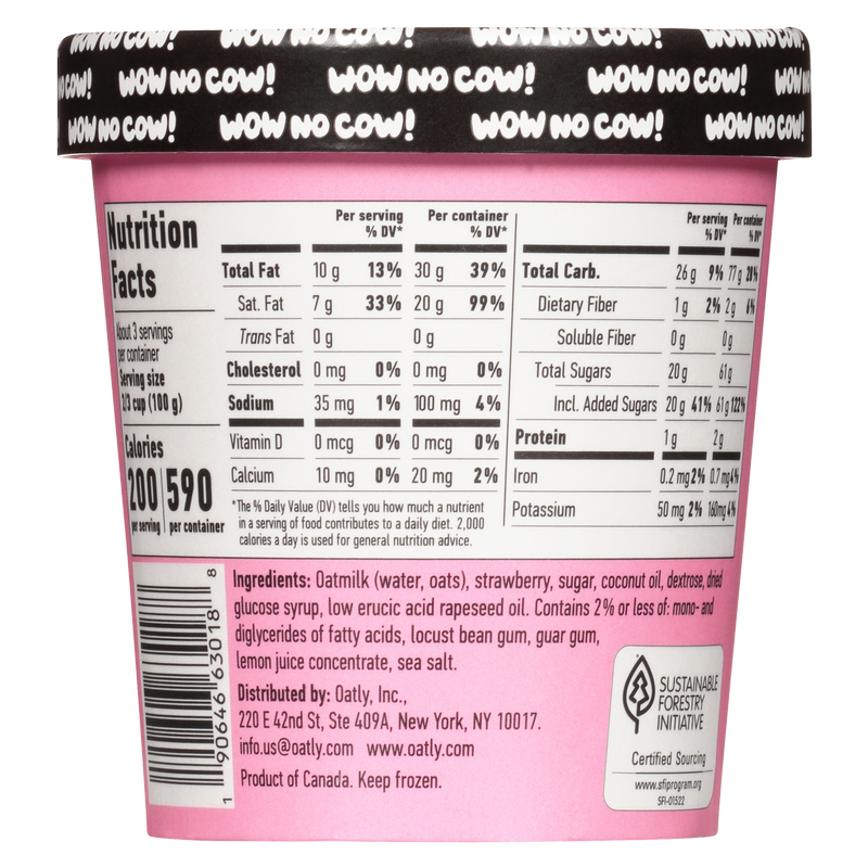Oatly Non-Dairy Strawberry Ice Cream Pint
