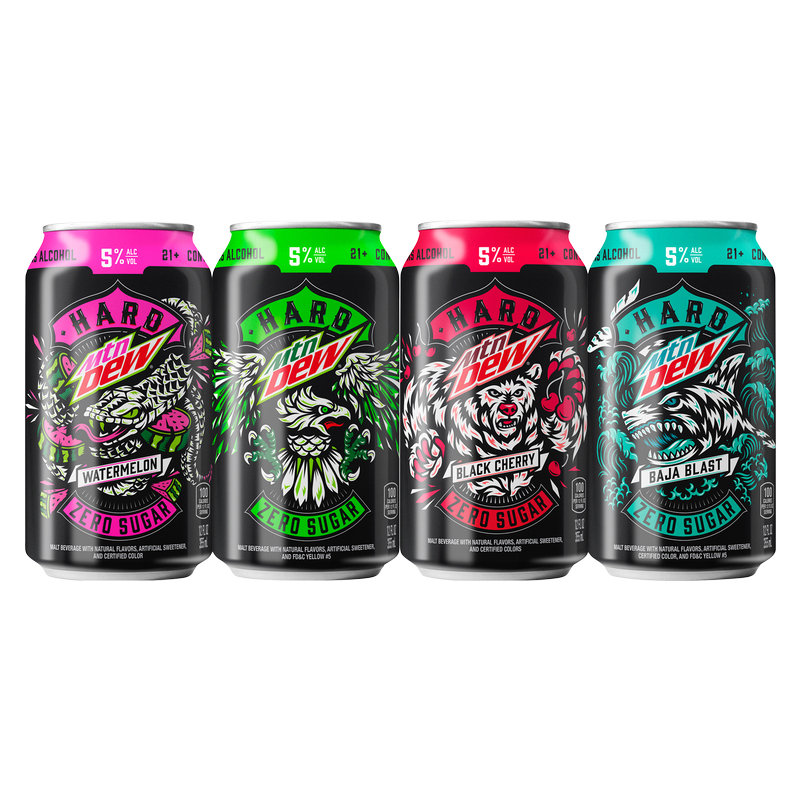 MTN DEW Hard Zero Sugar Variety 12pk 12oz Can 5.0% ABV