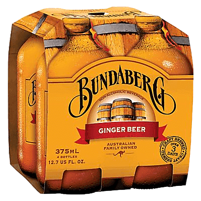 Bundaberg Ginger Beer 4pk 375ml Btl