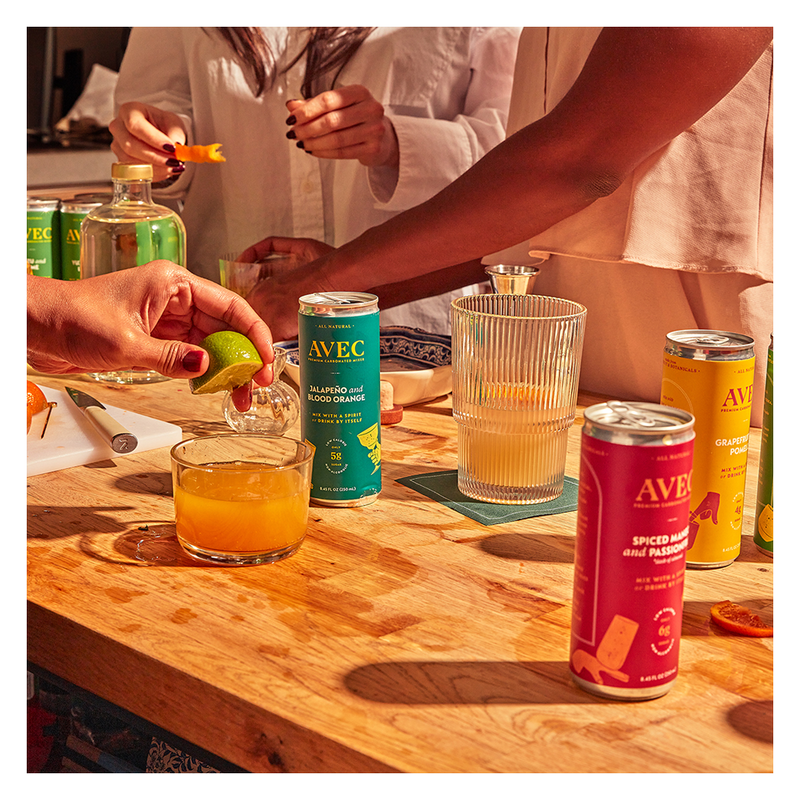 AVEC Jalapeno and Blood Orange 4pk 8.5oz Can