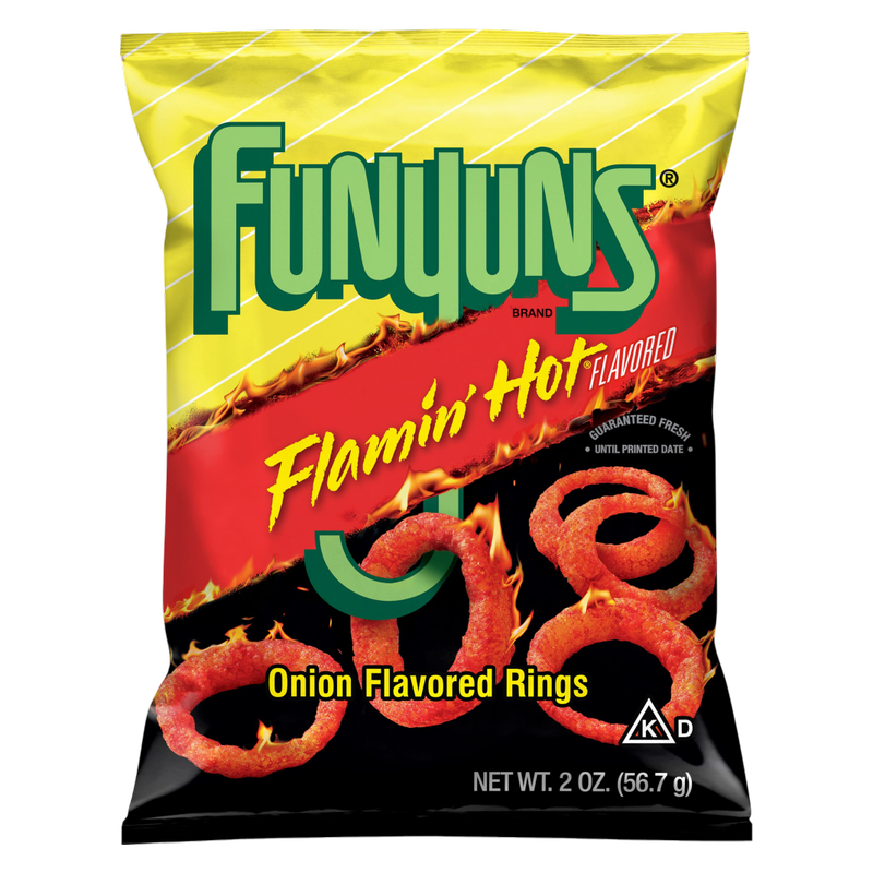 Funyuns Onion Flavored Rings Flamin' Hot Flavored 2 Oz