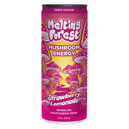 Melting Forest Strawberry Lemonade Mushroom Energy 12oz Can