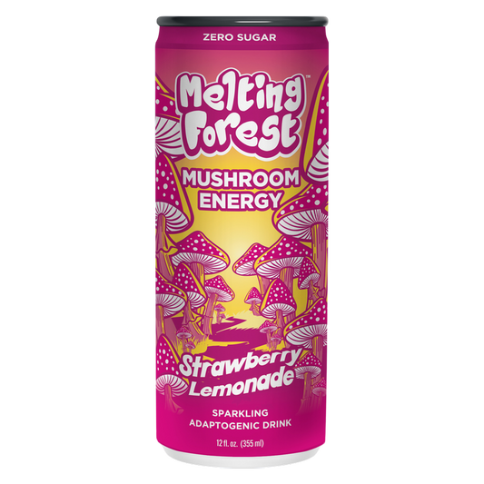Melting Forest Strawberry Lemonade Mushroom Energy 12oz Can