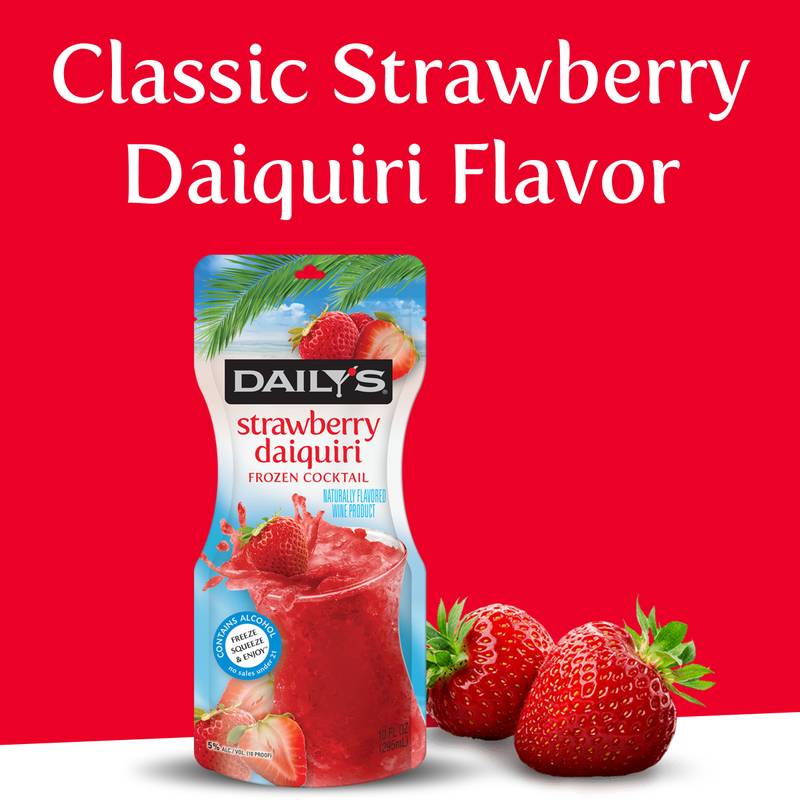 Daily's Strawberry Daiquiri Single 10oz Pouch 5% ABV