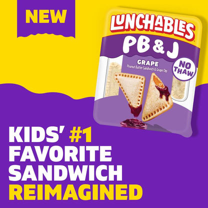 Lunchables PB&J Peanut Butter Sandwich & Grape Dip - 2.27oz
