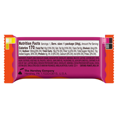 Reese's Milk Chocolate Peanut Butter Hearts, 1.2oz