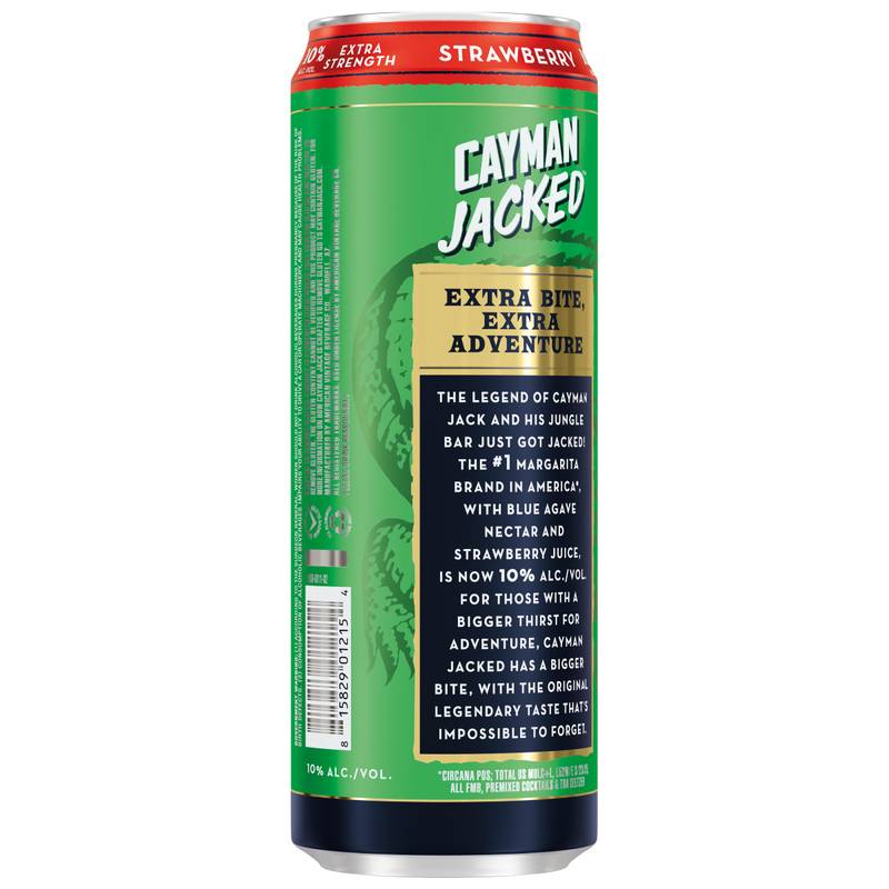 Cayman Jacked Strawberry Margarita 19.2oz Can 10% ABV