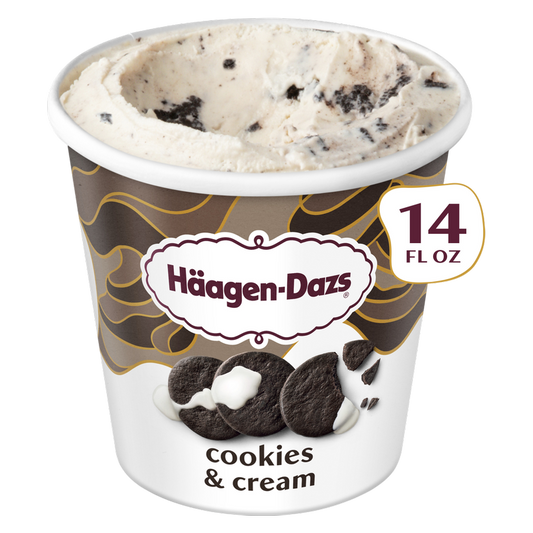 Haagen-Dazs Cookies & Cream Ice Cream, 14oz.