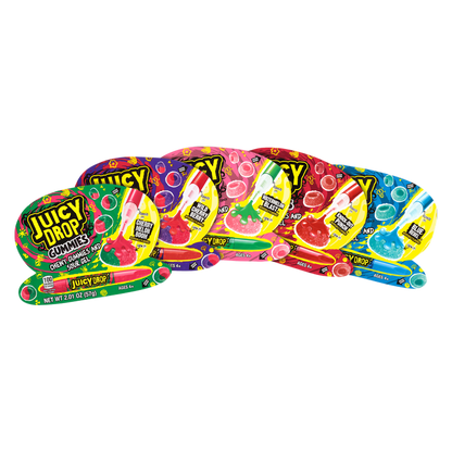 Juicy Drop Gummies Assorted Sweet Gummy Candy & Sour Gel Pen 1ct
