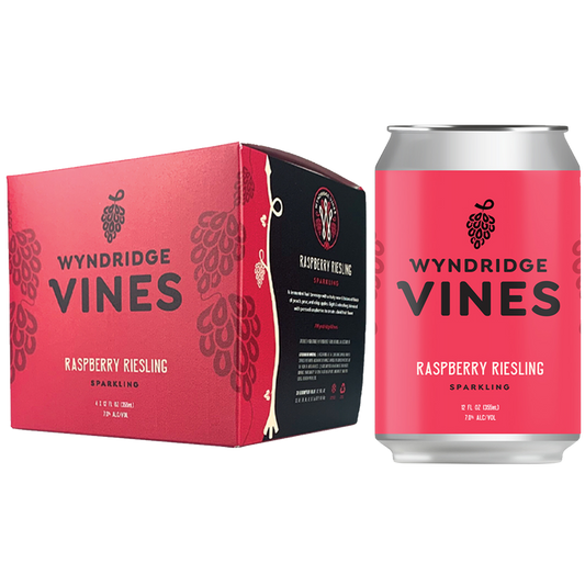 Wyndridge Vines Raspberry Riesling 4pk 12oz Can 7.0% ABV