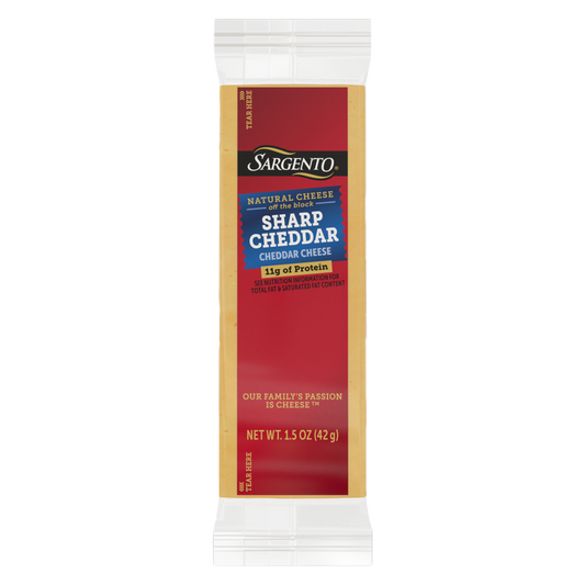 Sargento Natural Sharp Cheddar Cheese Bars - 1ct/1.5oz