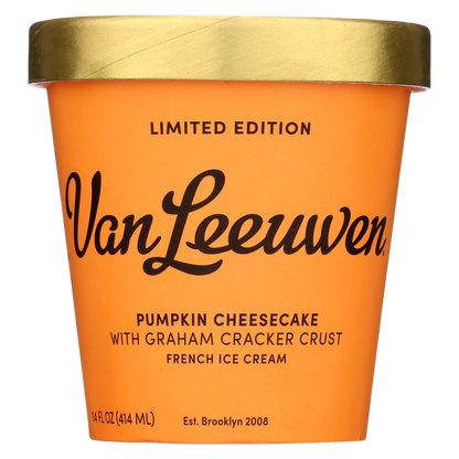 Van Leeuwen Pumpkin Cheesecake Ice Cream Pint, 14oz.