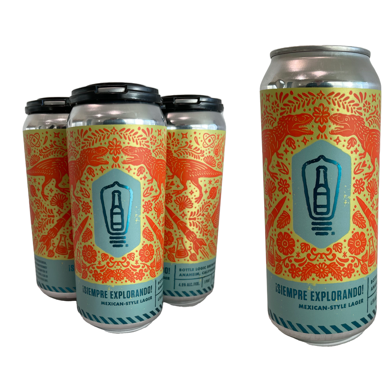 Bottle Logic Brewing Siempre Explorando Mexican-Style Lager 4pk 16oz