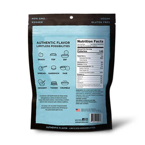 Craize Coconut Toasted Corn Crackers 4oz