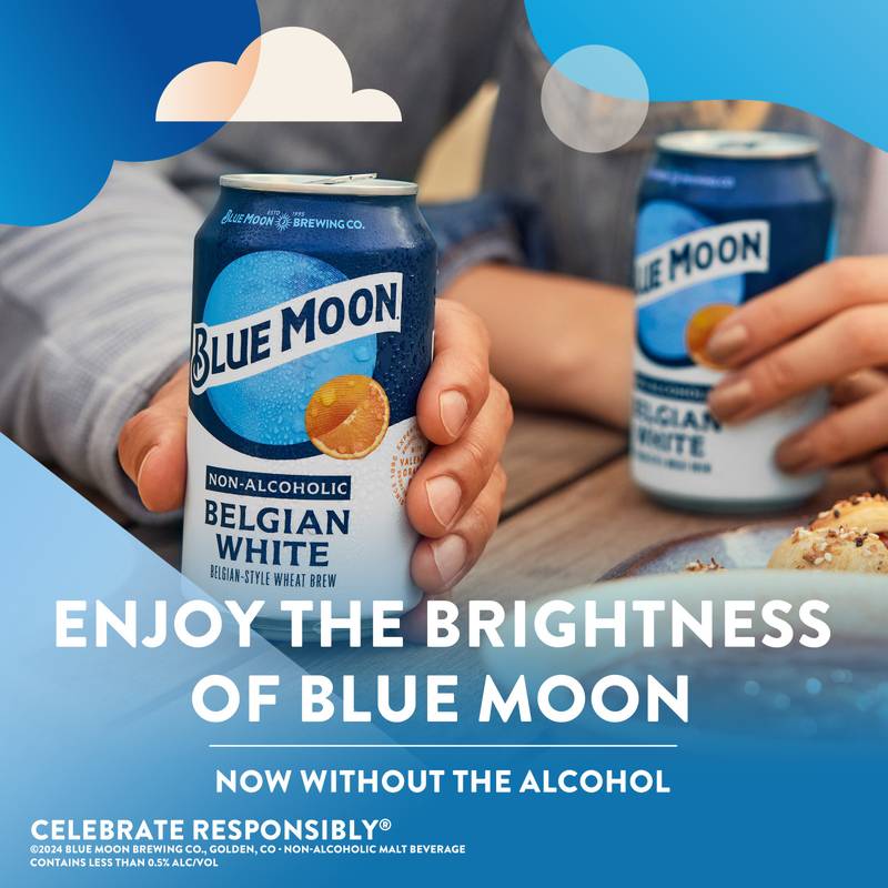 Blue Moon Non-Alcoholic Belgian Style 6pk 12oz Can