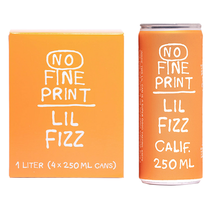 No Fine Print Lil Fizz Sparkling 4pk 250 ml Can