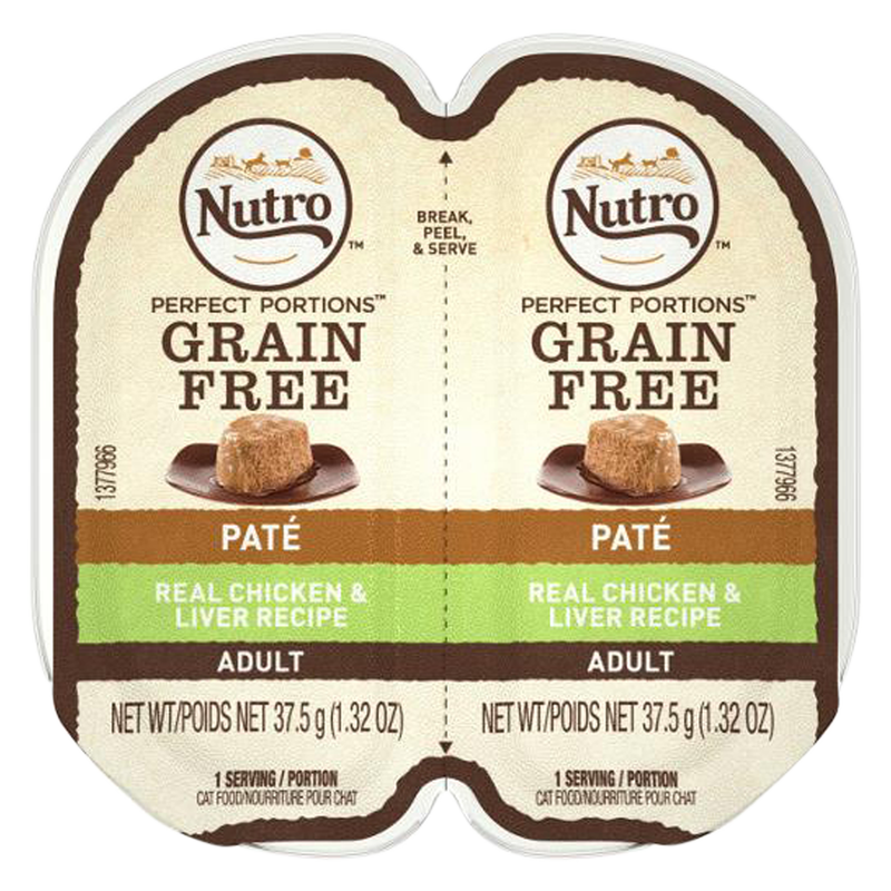 Nutro Perfect Portions Chicken & Liver Wet Cat Food 2.6oz