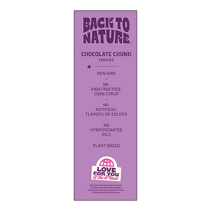 Back To Nature Chocolate Chunk Cookies, 7.5oz