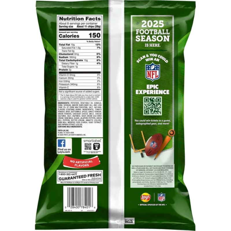 Lay's Wavy Potato Chips Loaded Nachos 7.5oz