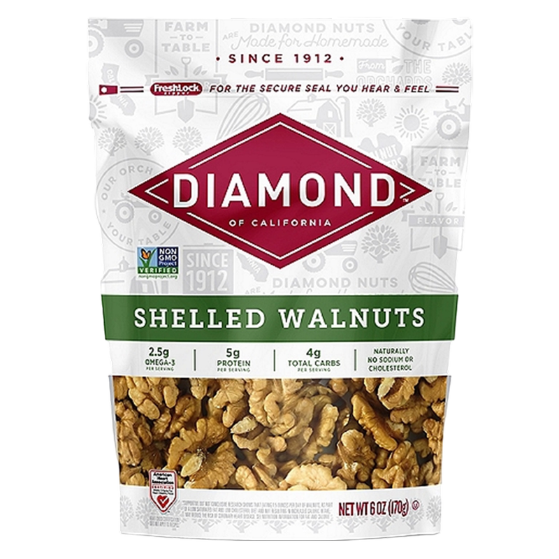 Diamond Shelled Walnuts, 6oz.