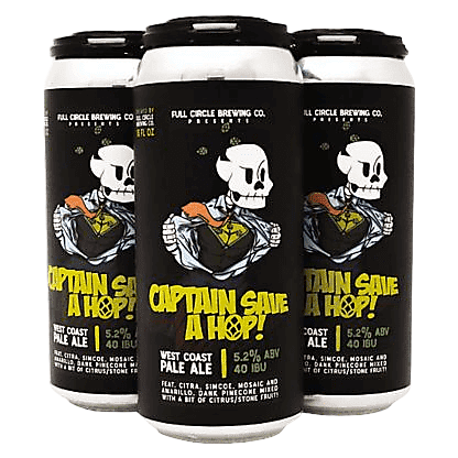 Full Circle Brewing Captain Save A Hop! West Coast Pale 4pk 16oz Can