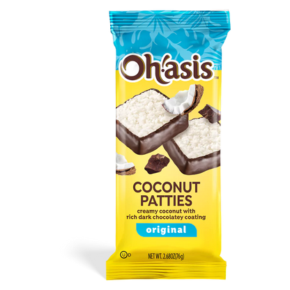 Oh'asis Original Coconut Patties 2 Ct, 2.68 oz