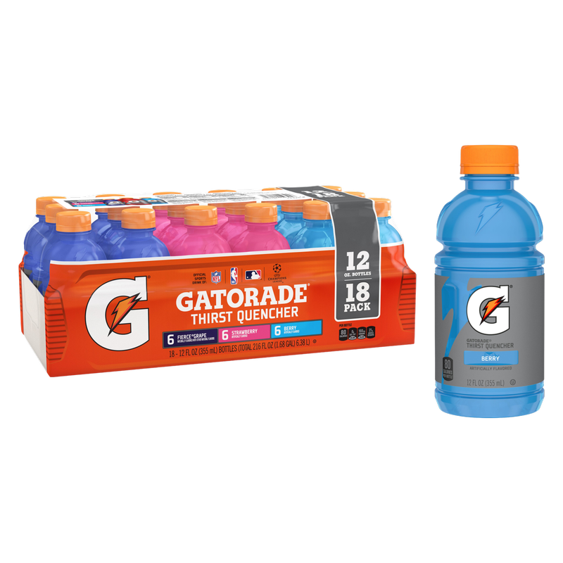 Gatorade Variety Pack 18pk 12oz Btl