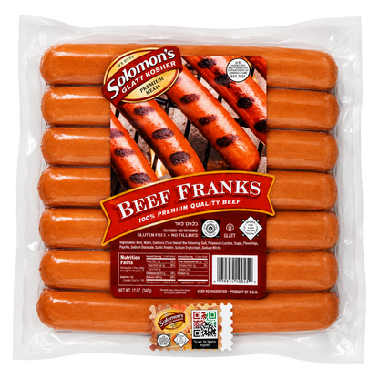 Solomons Beef Franks -12oz