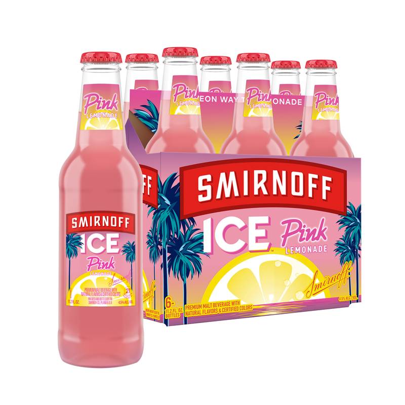 Smirnoff Ice Pink Lemonade 6pk 11.2oz Btl