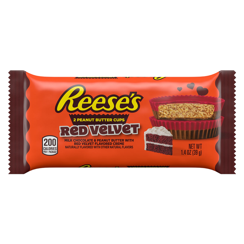 Reese's Peanut Butter Cups Red Velvet Standard Size, 1.4oz