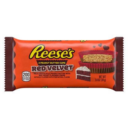 Reese's Peanut Butter Cups Red Velvet Standard Size, 1.4oz